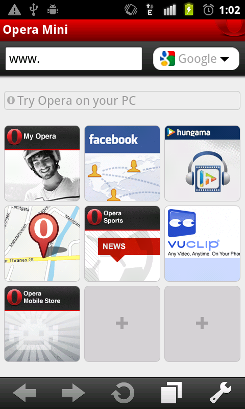 opera mini download for window 7