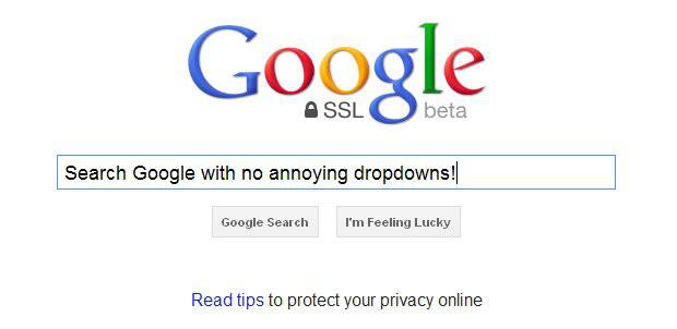 Google SSL beta