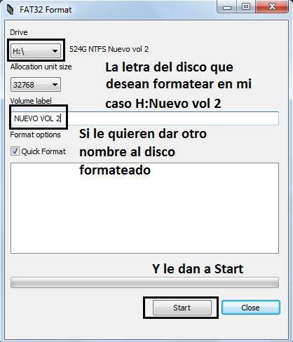 Formatear disco duro externo a FAT32 - Identi