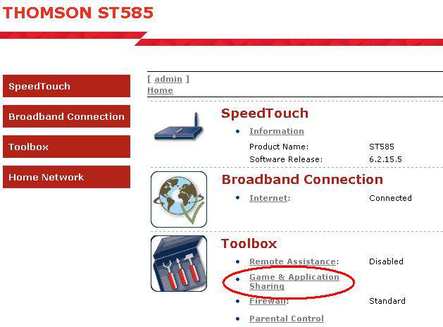 tg585v7 firmware update