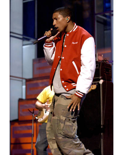 Pharrell includes Princess Anne High School letterman jacket in