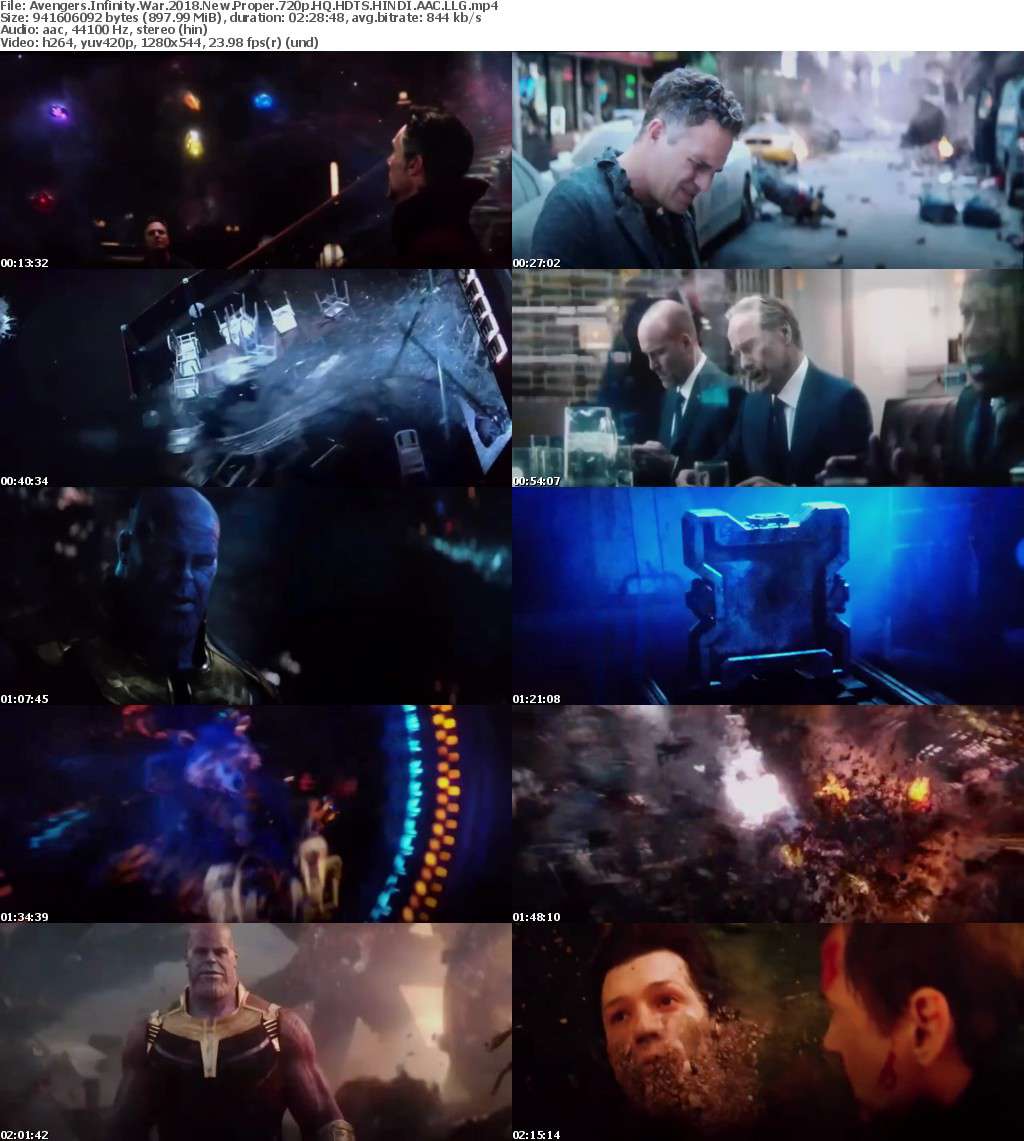 Avengers Infinity War 2018 New Proper 720p HQ HDTS HINDI AAC LLG Avengers Infinity War 2018 New Proper 720p HQ HDTS HINDI AAC LLG