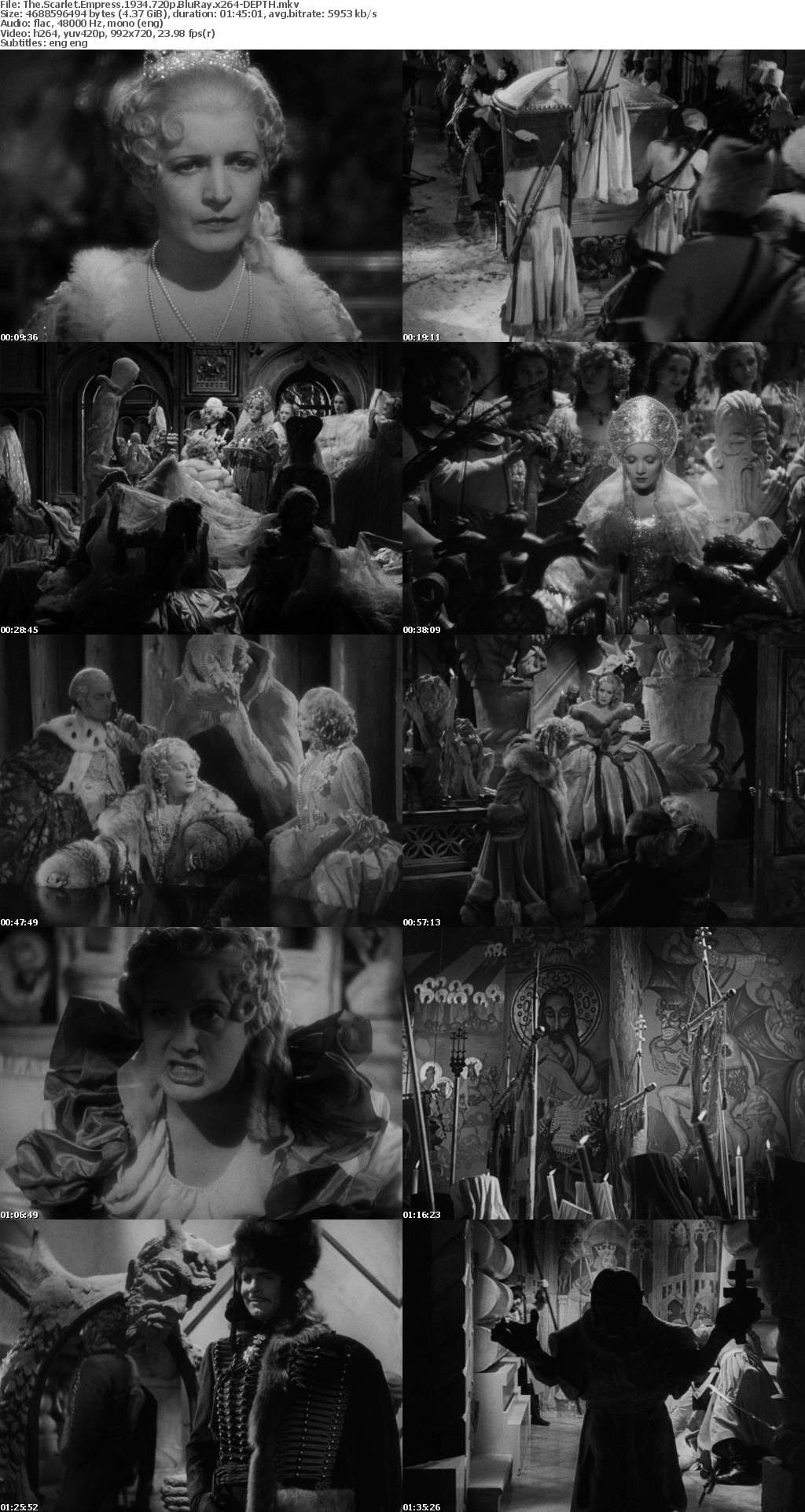 The Scarlet Empress 1934 720p BluRay x264-DEPTH The Scarlet Empress 1934 720p BluRay x264-DEPTH
