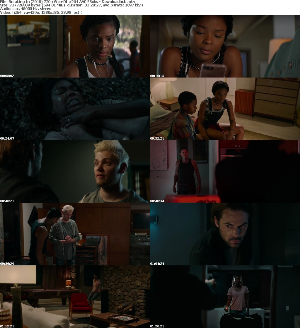 Breaking In (2018) 720p Web-DL x264 AAC ESubs - Downloadhub