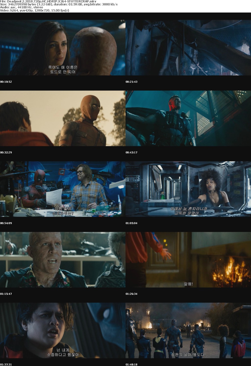 Deadpool 2 (2018) 720p HC HDRIP X264-STUTTERCRAP