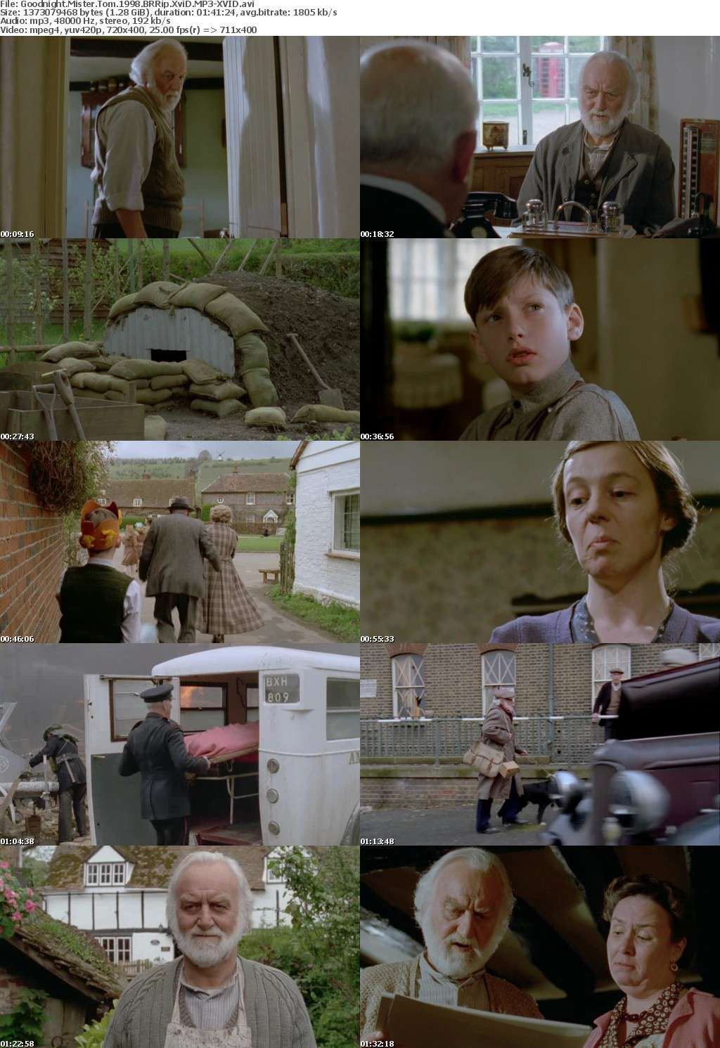 Goodnight Mister Tom 1998 BRRip XviD MP3-XVID Goodnight Mister Tom 1998 BRRip XviD MP3-XVID