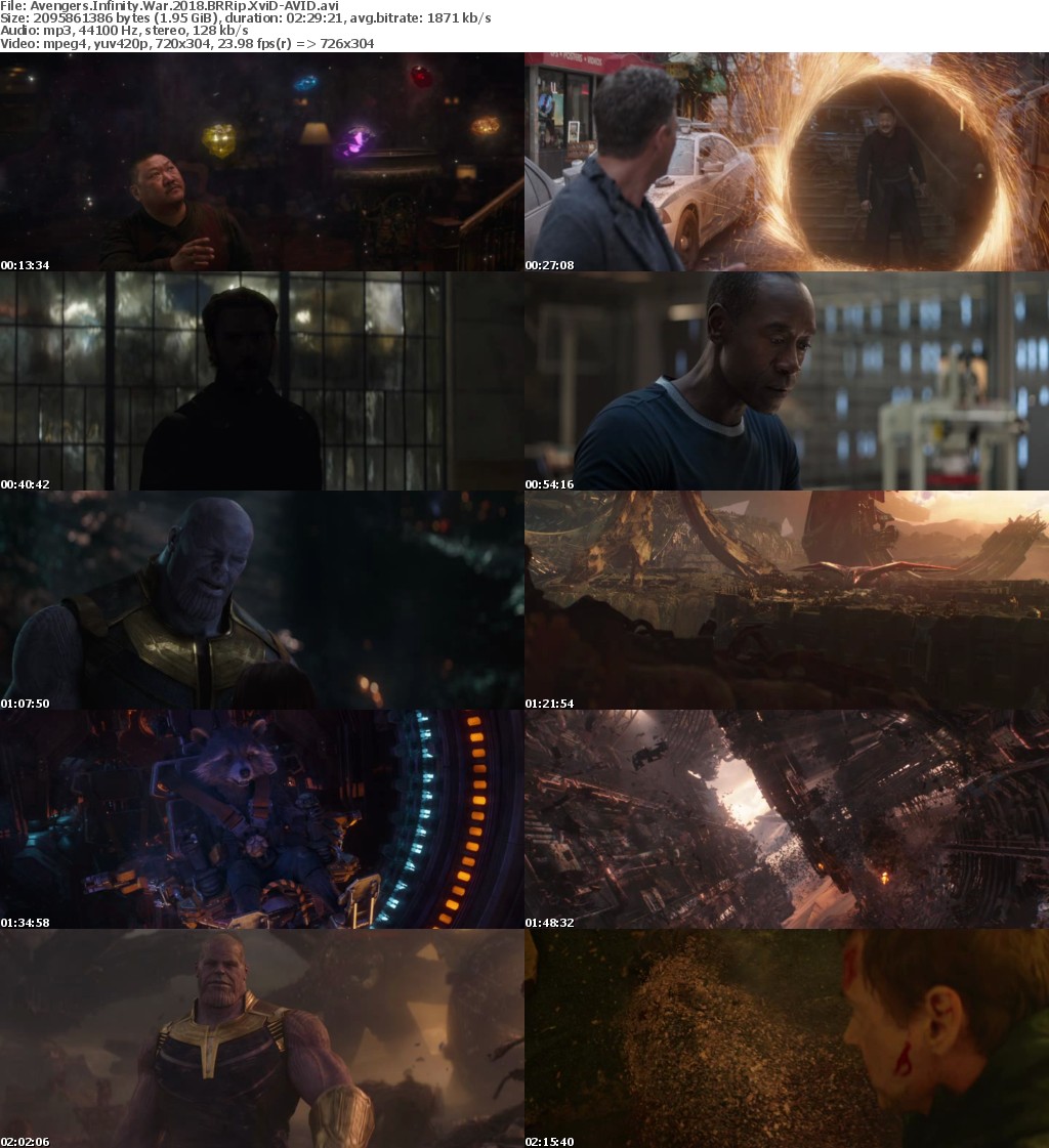 Avengers Infinity War (2018) BRRip XviD-AVID