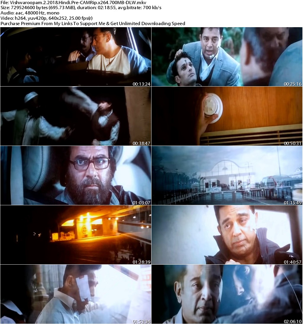 Vishwaroopam 2 (2018) Hindi Pre CAMRip x264 700MB-DLW