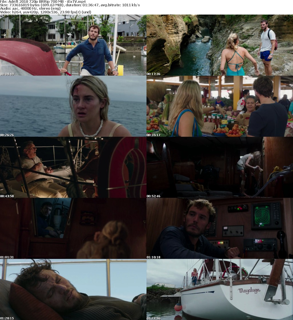 Adrift (2018) 720p BRRip 700 MB - iExTV