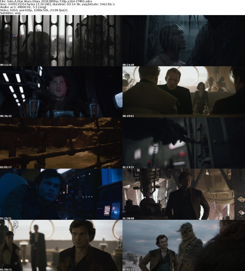 Solo A Star Wars Story (2018) BRRip 720p x264-CMRG