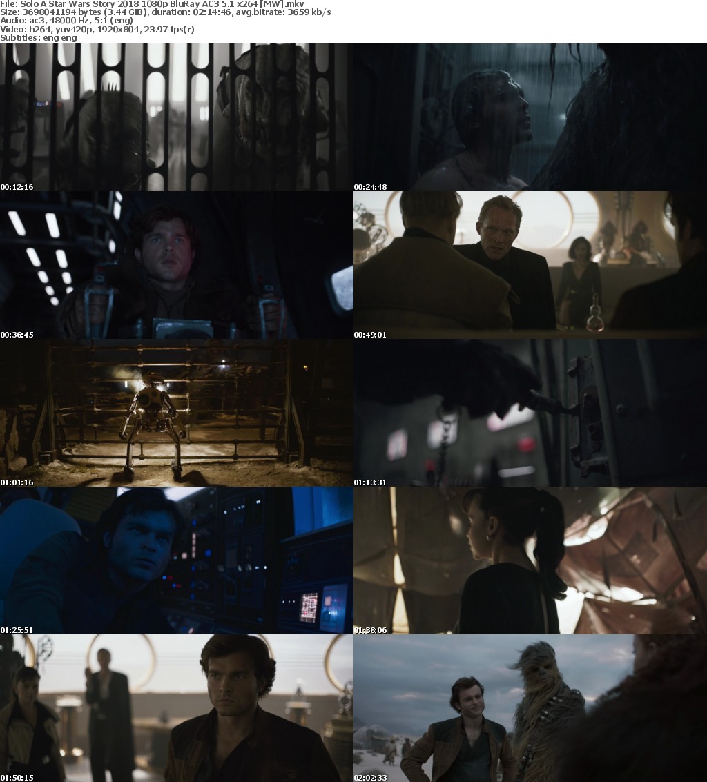 Solo A Star Wars Story (2018) 1080p BluRay AC3 5.1 x264 MW