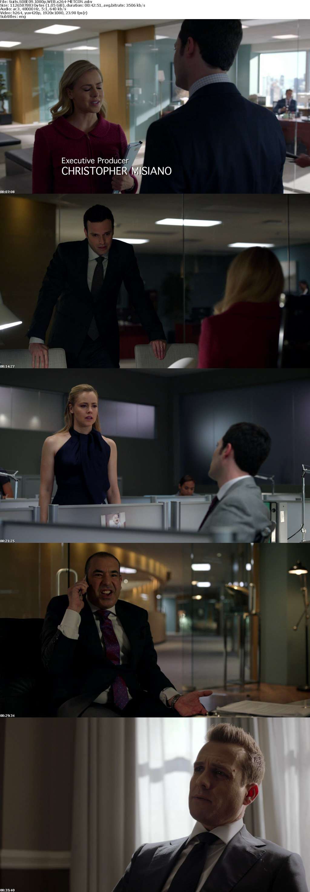 Suits S08E09 1080p WEB x264-METCON Suits S08E09 1080p WEB x264-METCON