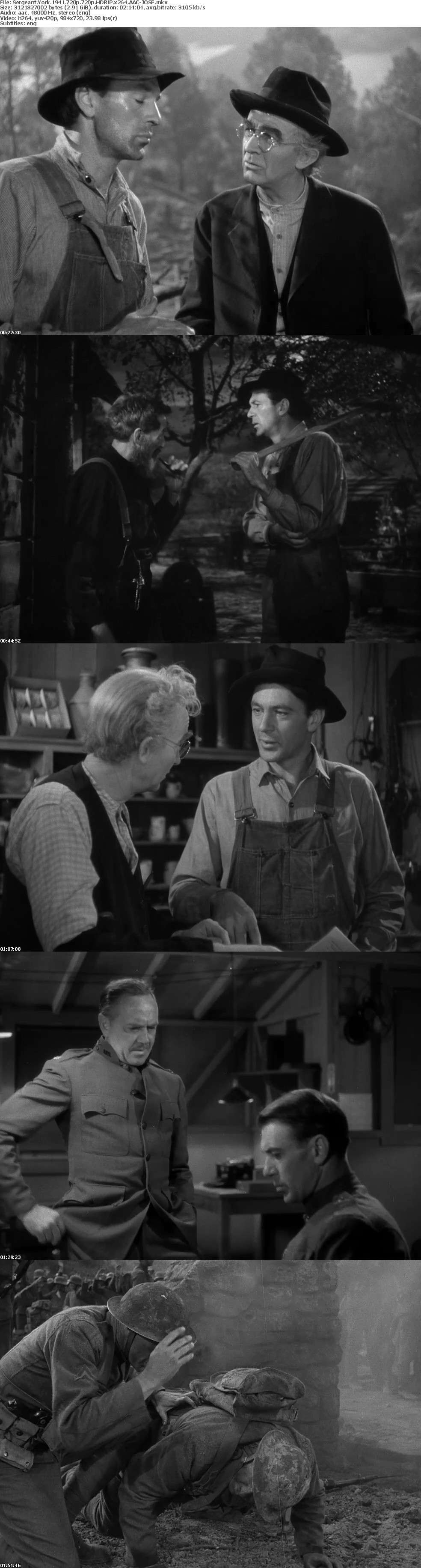Sergeant York 1941 720p 720p HDRiP x264 AAC-JOSE Sergeant York 1941 720p 720p HDRiP x264 AAC-JOSE