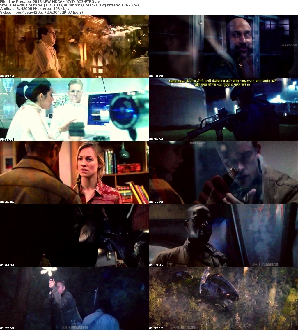 The Predator (2018) NEW HDCAM XViD AC3-ETRG