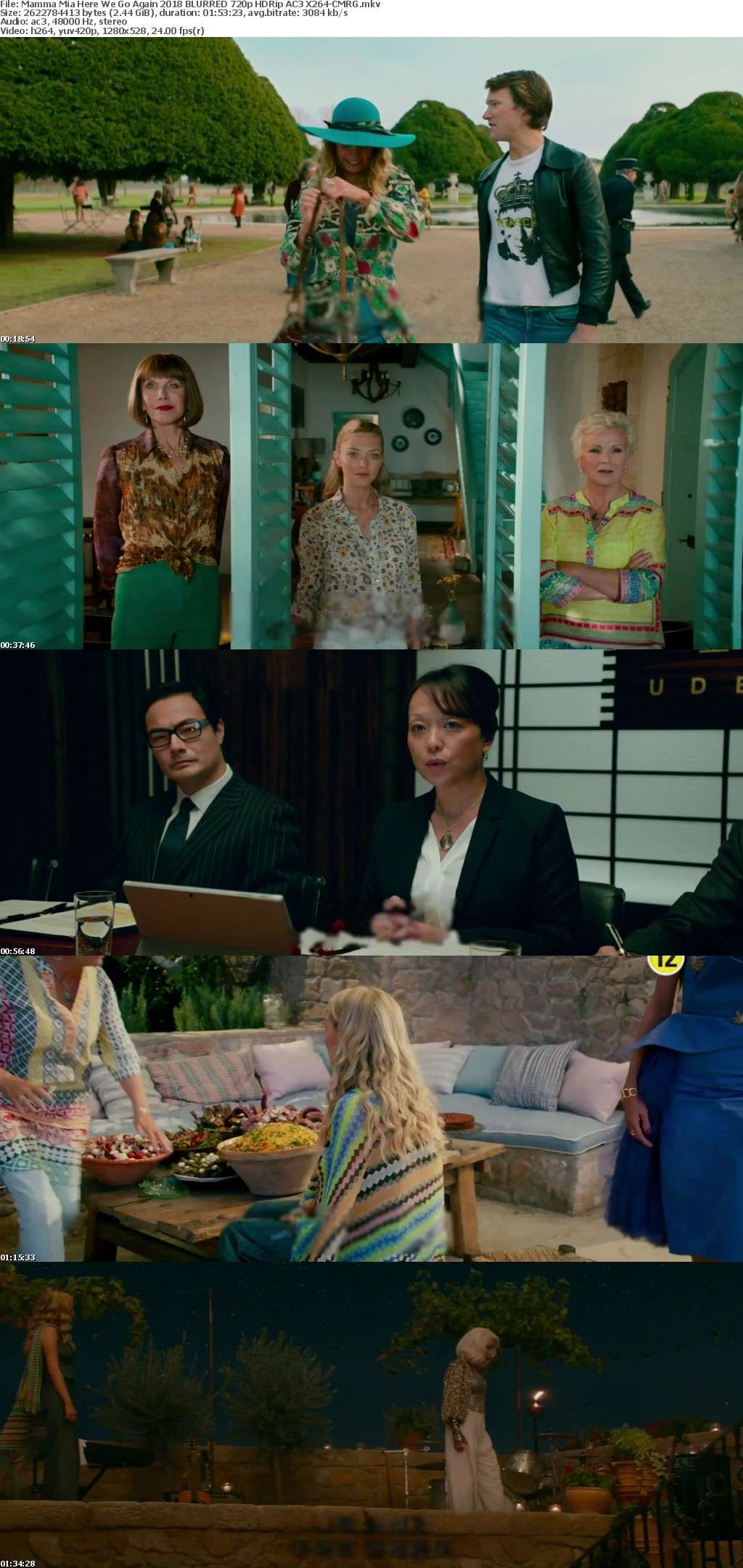 Mamma Mia Here We Go Again 2018 BLURRED 720p HDRip AC3 X264-CMRG Mamma Mia Here We Go Again 2018 BLURRED 720p HDRip AC3 X264-CMRG