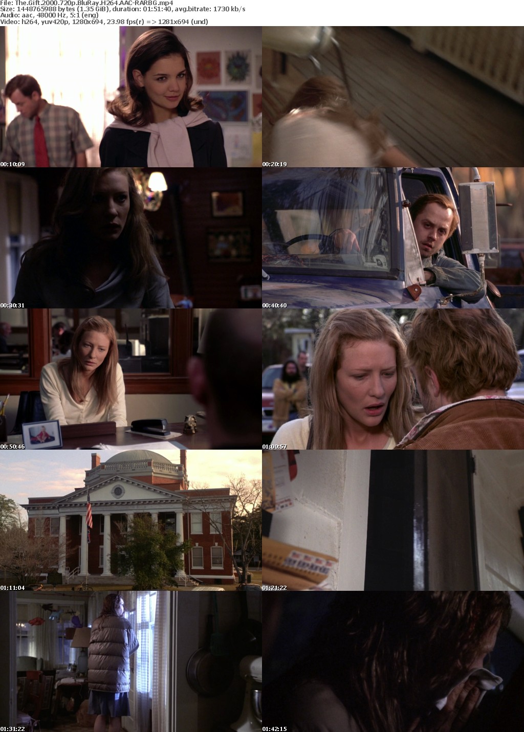 The Gift (2000) 720p BluRay H264 AAC-RARBG