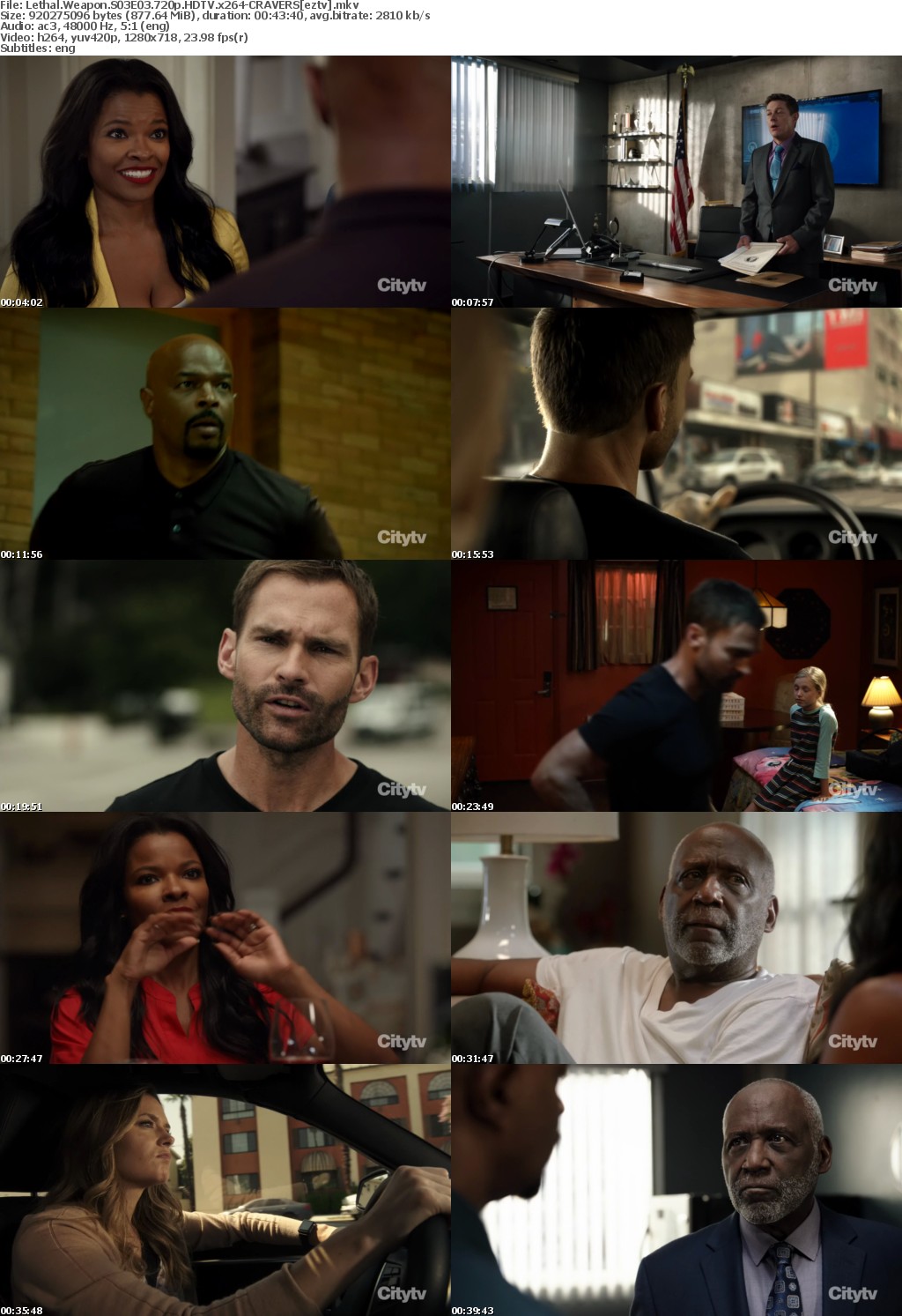 Lethal Weapon S03E03 720p HDTV x264-CRAVERS