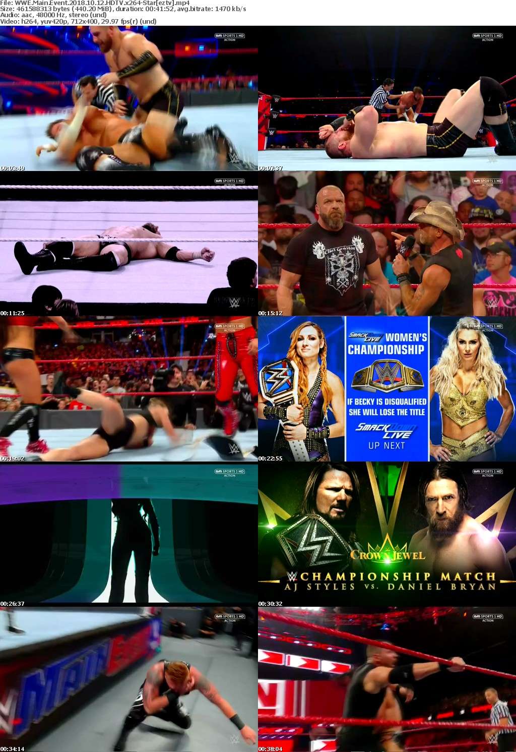 WWE Main Event 2018 10 12 HDTV x264-Star WWE Main Event 2018 10 12 HDTV x264-Star