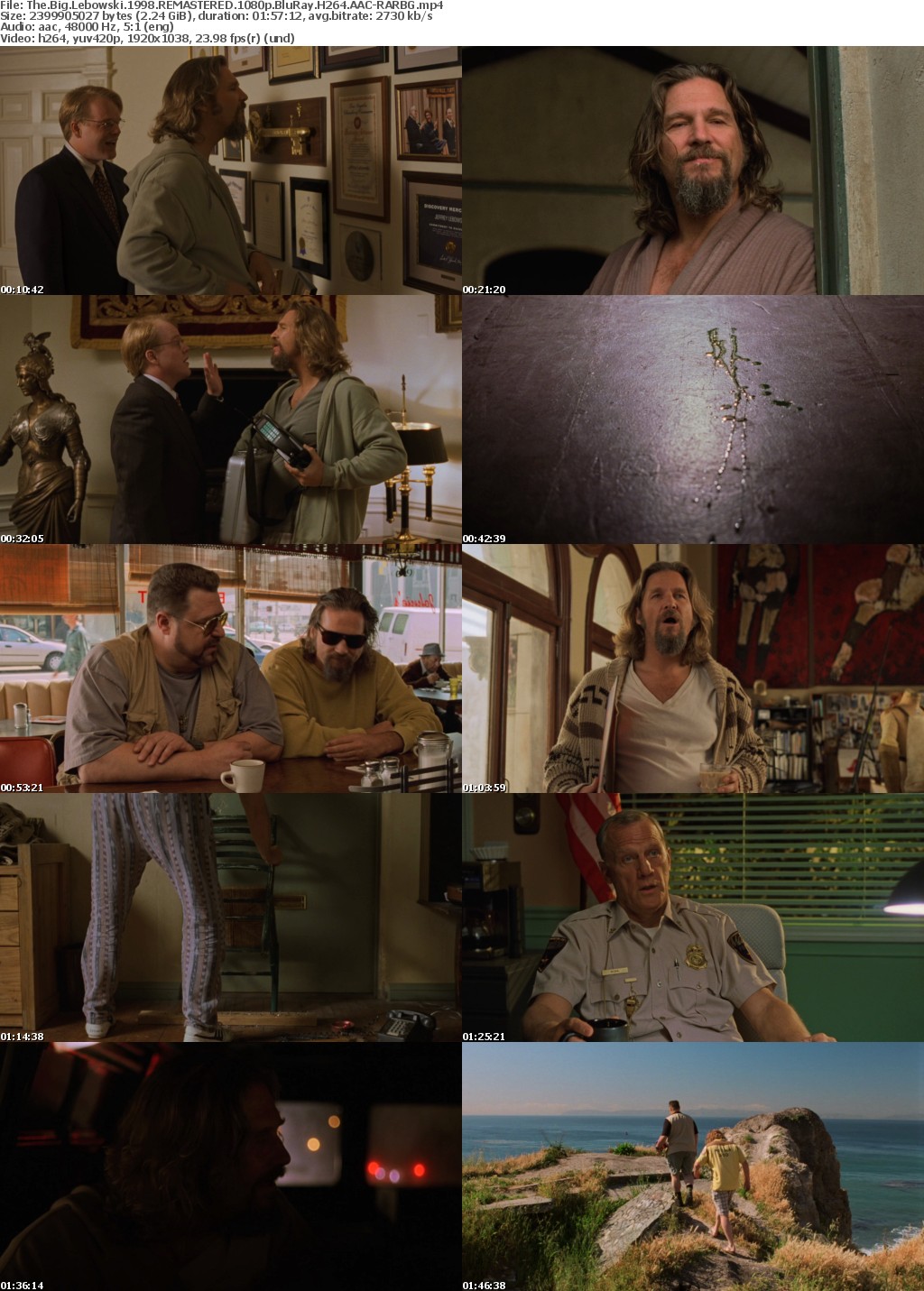 The Big Lebowski (1998) REMASTERED 1080p BluRay H264 AAC-RARBG