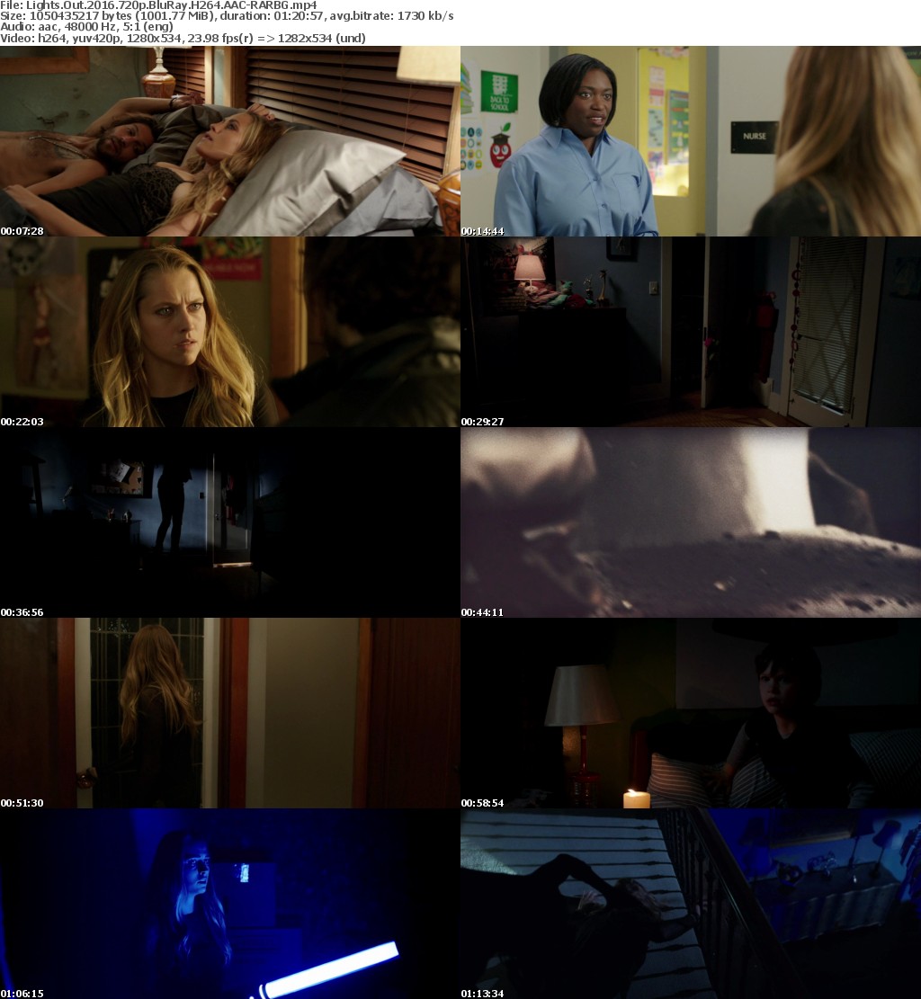 Lights Out (2016) 720p BluRay H264 AAC-RARBG