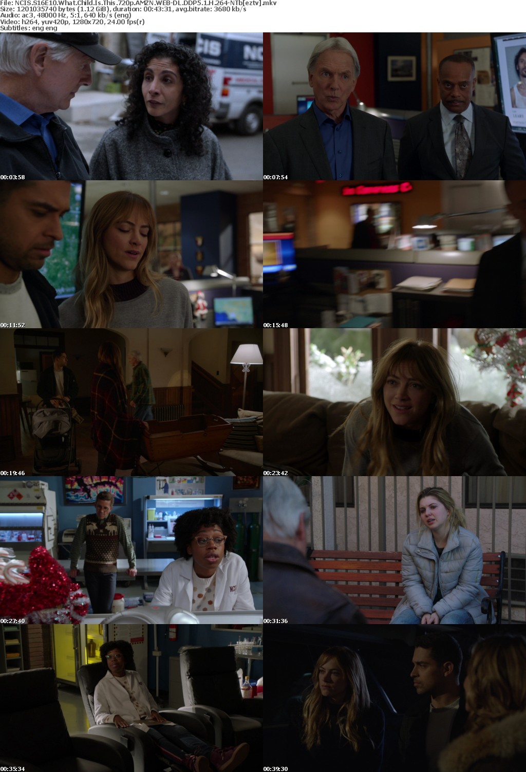 NCIS S16E10 What Child Is This 720p AMZN WEB-DL DDP5.1 H264-NTb