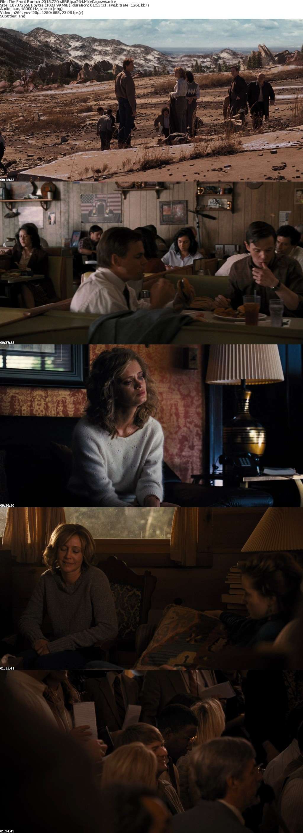 The Front Runner 2018 720p BRRip x264 MkvCage The Front Runner 2018 720p BRRip x264 MkvCage
