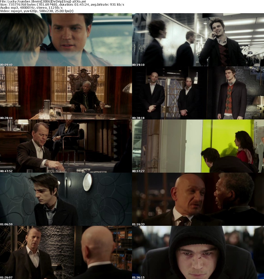 Lucky Number Slevin 2006 DvDrip Eng -aXXo