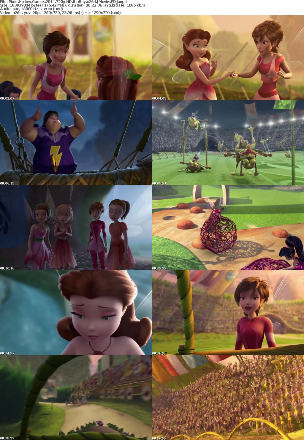 Pixie Hollow Games 2011 720p HD BluRay x264 MoviesFD