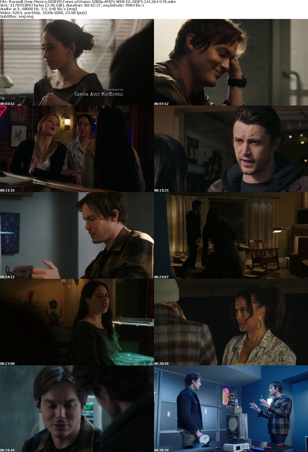 Roswell New Mexico S03E09 Tones of Home 1080p AMZN WEBRip DDP5 1 x264-NTb