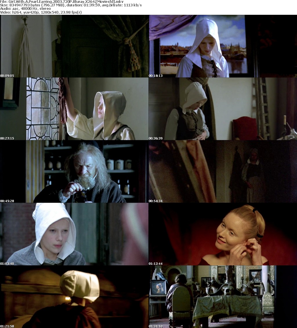 Girl With A Pearl Earring (2003) 720p BluRay x264 - MoviesFD