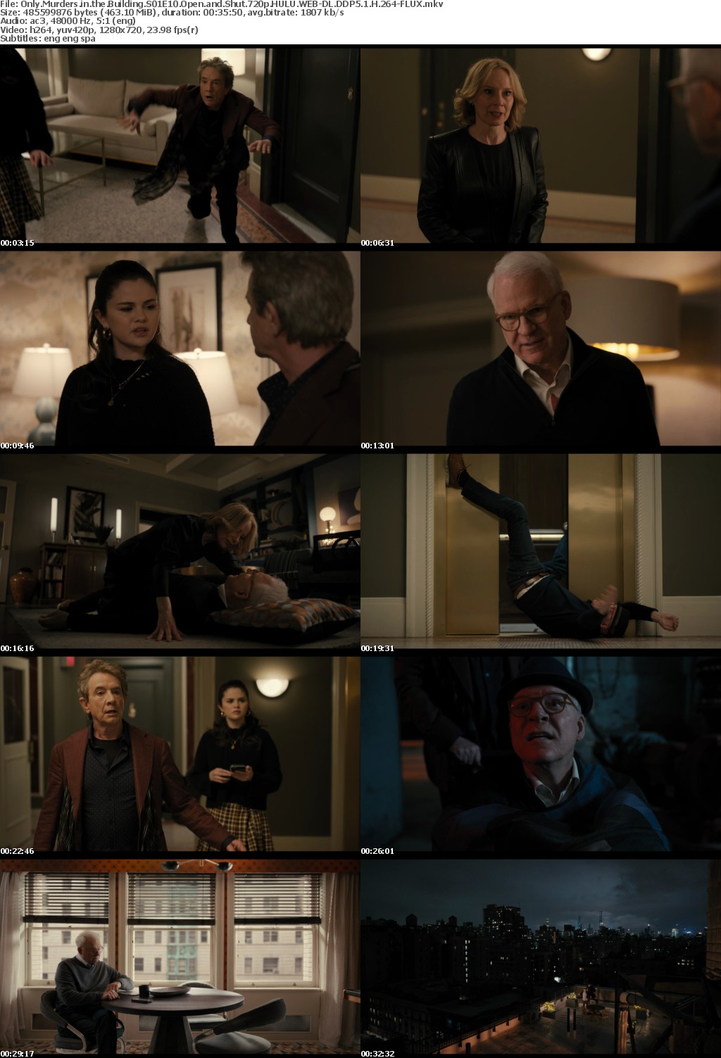 Only Murders in the Building S01E10 Open and Shut 720p HULU WEBRip DDP5 1 x264-FLUX