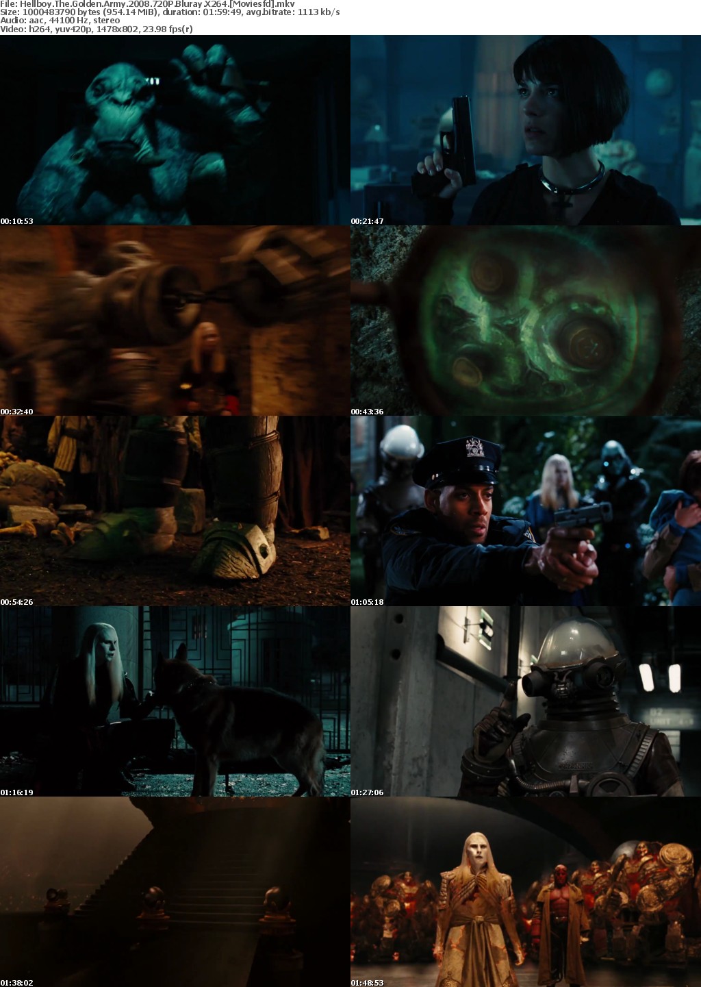 Hellboy The Golden Army (2008) 720p BluRay x264 - MoviesFD