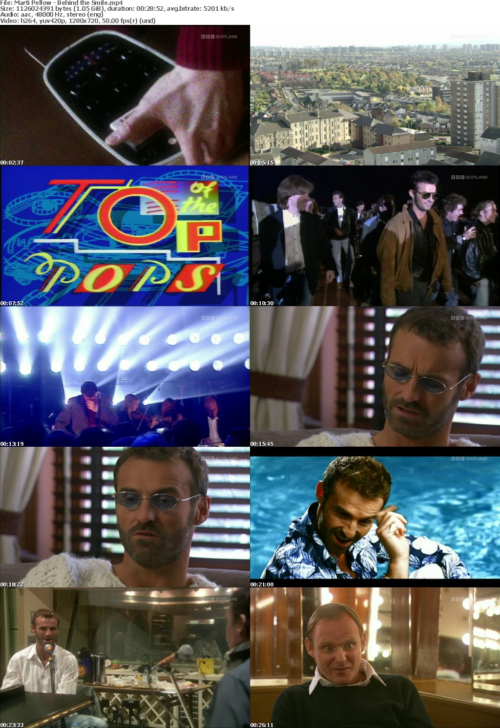 Marti Pellow - Behind the Smile (BBC, 2004) (1280x720p HD, 50fps, soft Eng subs)