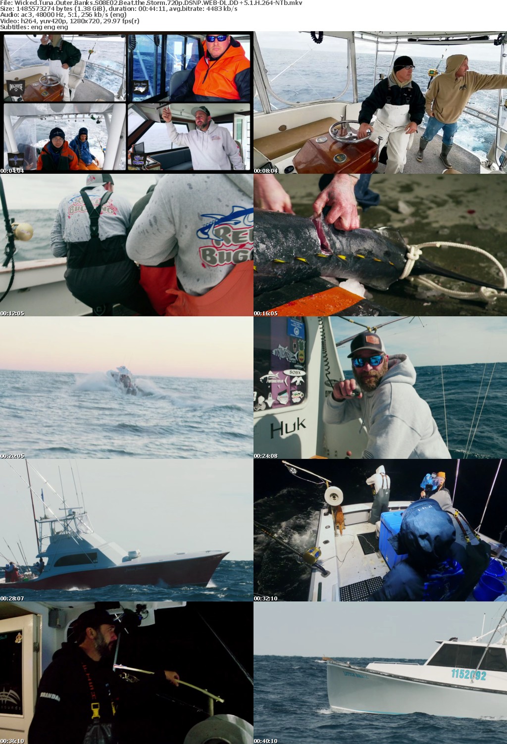 Wicked Tuna Outer Banks S08E02 Beat the Storm 720p DSNP WEBRip DDP5 1 x264-NTb