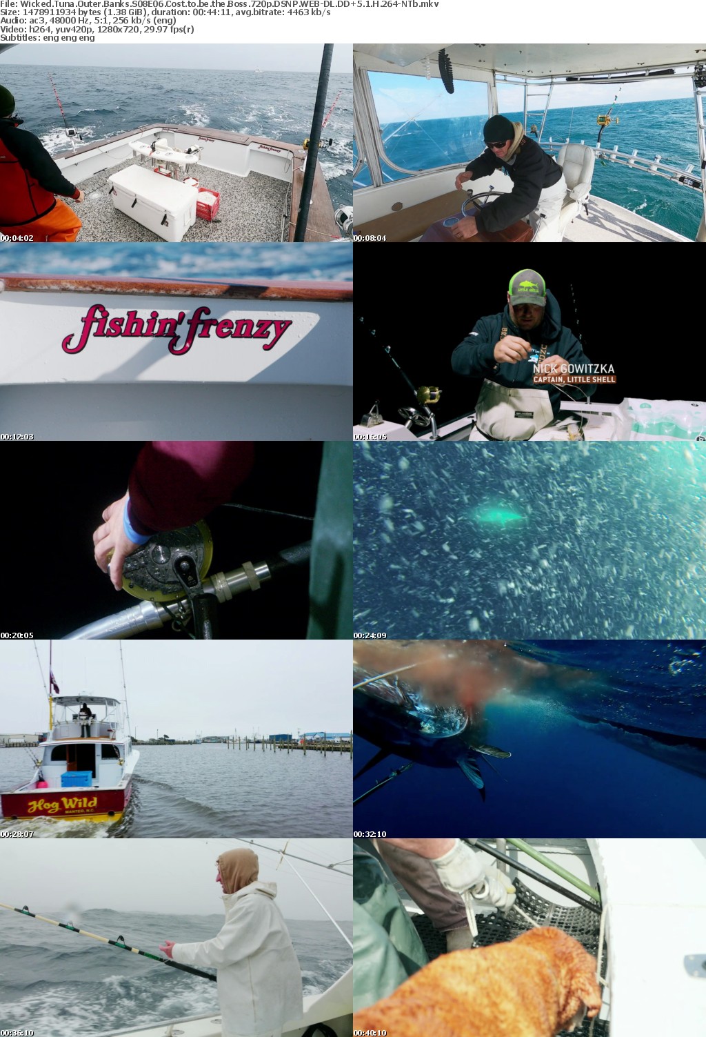 Wicked Tuna Outer Banks S08E06 Cost to be the Boss 720p DSNP WEBRip DDP5 1 x264-NTb