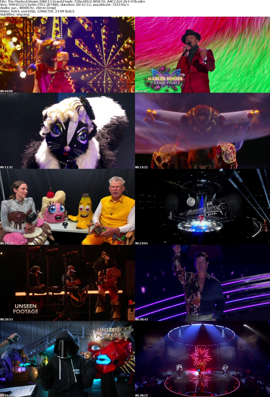The Masked Singer S06E13 Grand Finale 720p HULU WEBRip AAC2 0 H264-NTb
