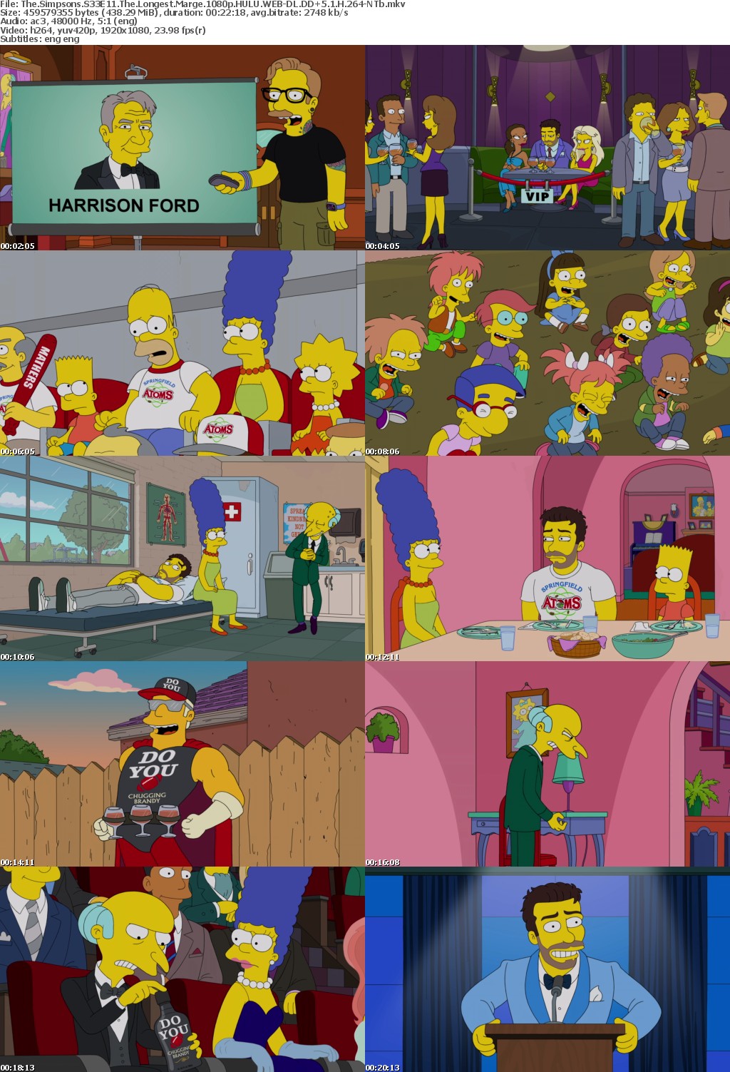 The Simpsons S33E11 The Longest Marge 1080p HULU WEBRip DDP5 1 x264-NTb