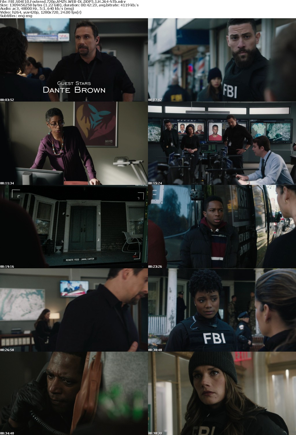 FBI S04E10 Fostered 720p AMZN WEBRip DDP5 1 x264-NTb