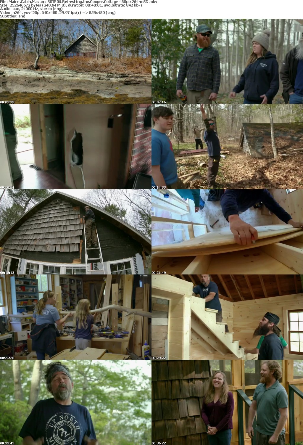 Maine Cabin Masters S07E06 Refreshing the Cooper Cottage 480p x264-mSD