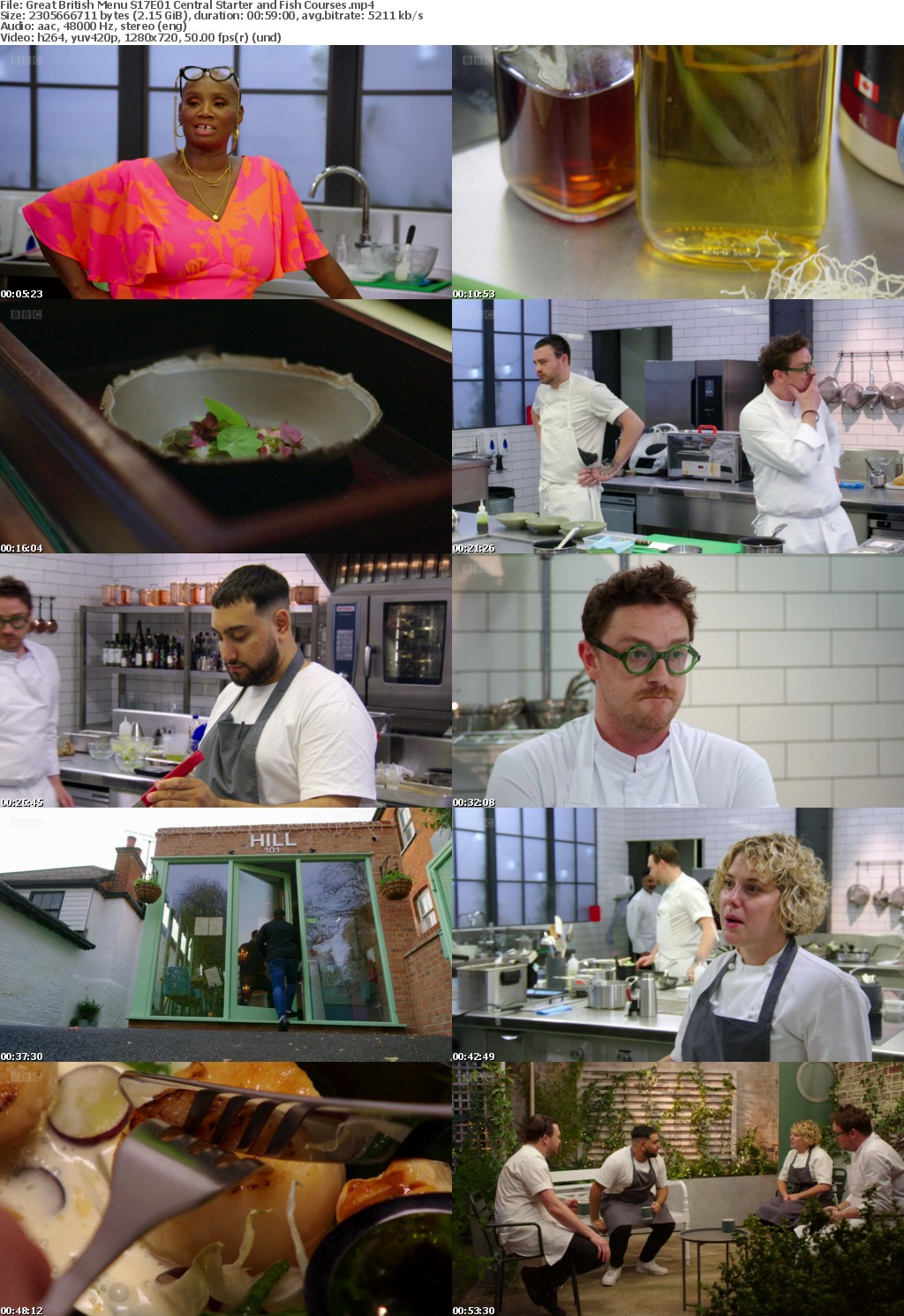 Great British Menu S17E01 Central Starter and Fish Courses (1280x720p HD, 50fps, soft Eng subs)