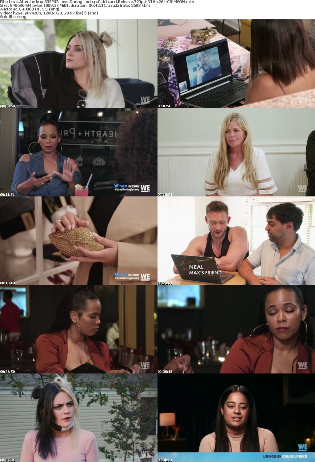 Love After Lockup S03E63 Love During Lockup Catch and Release 720p HDTV x264-CRiMSON