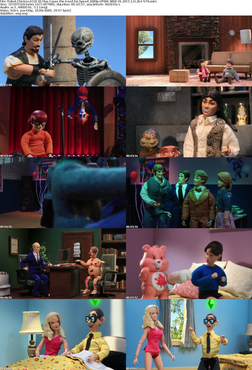 Robot Chicken S11E10 May Cause the Need for Speed 1080p HMAX WEBRip DD5 1 x264-NTb