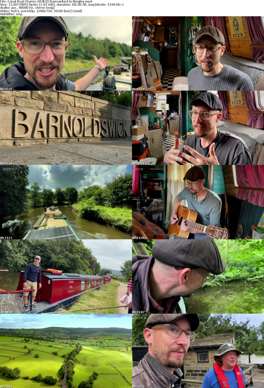 Canal Boat Diaries S03 complete (1280x720p HD, 50fps, soft Eng subs)