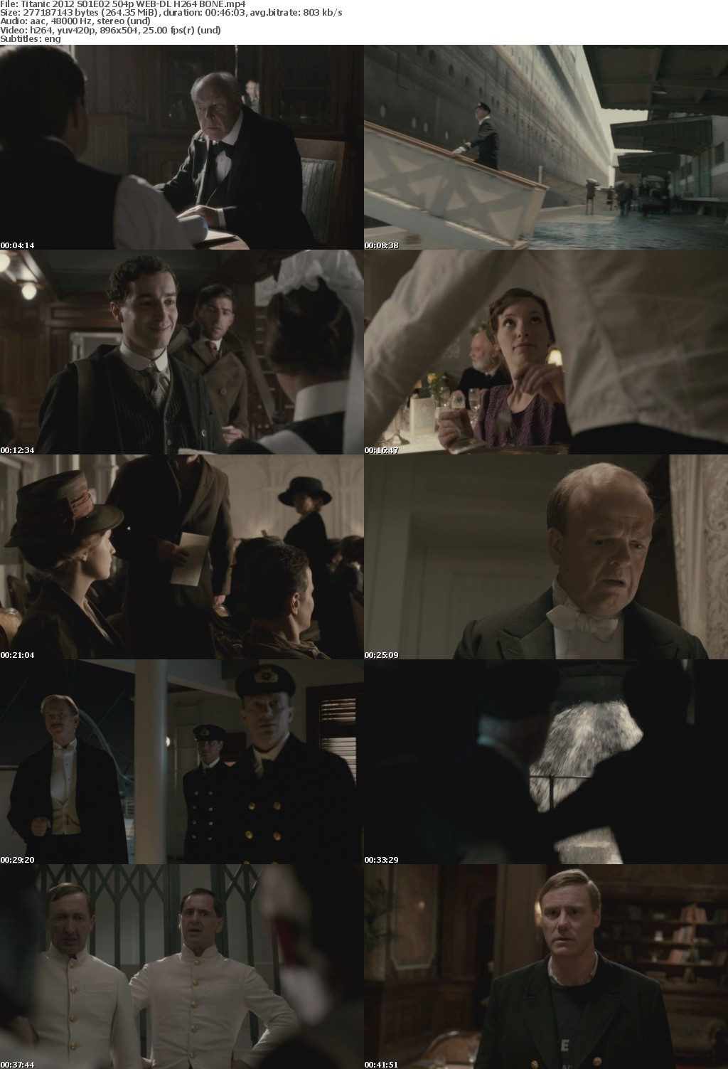 Titanic (TV Mini Series 2012) 504p WEB-DL H264 BONE