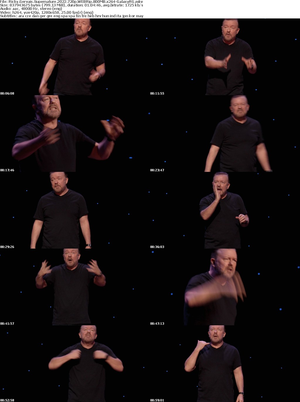 Ricky Gervais Supernature 2022 720p WEBRip 800MB x264-GalaxyRG