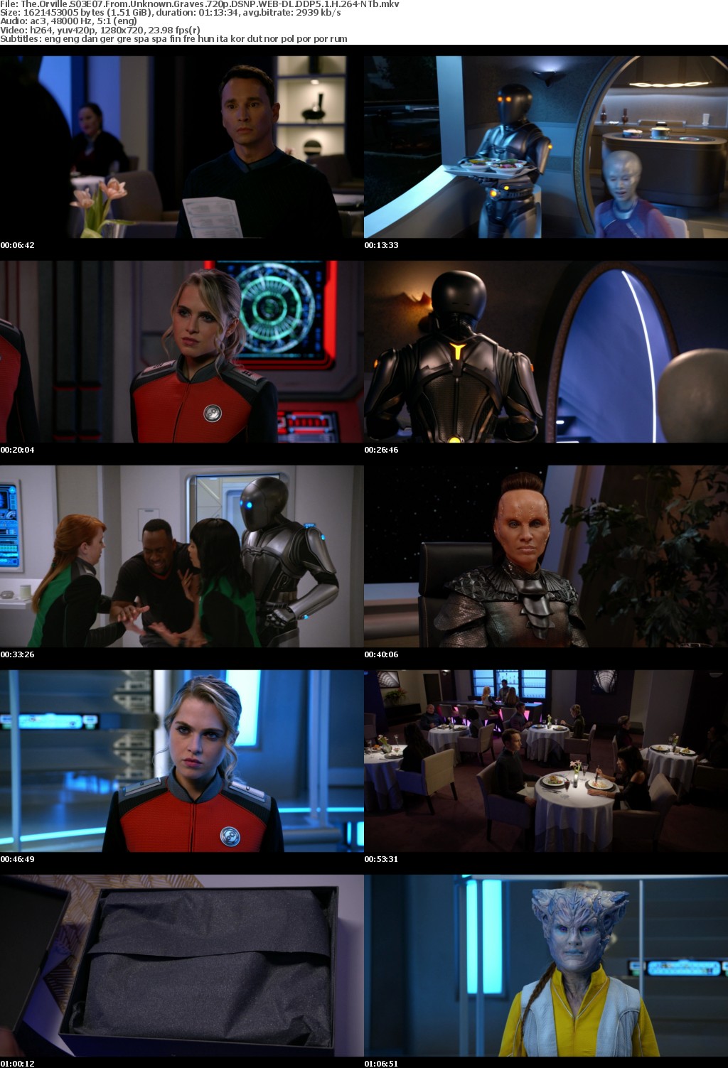The Orville S03E07 From Unknown Graves 720p DSNP WEBRip DDP5 1 x264-NTb