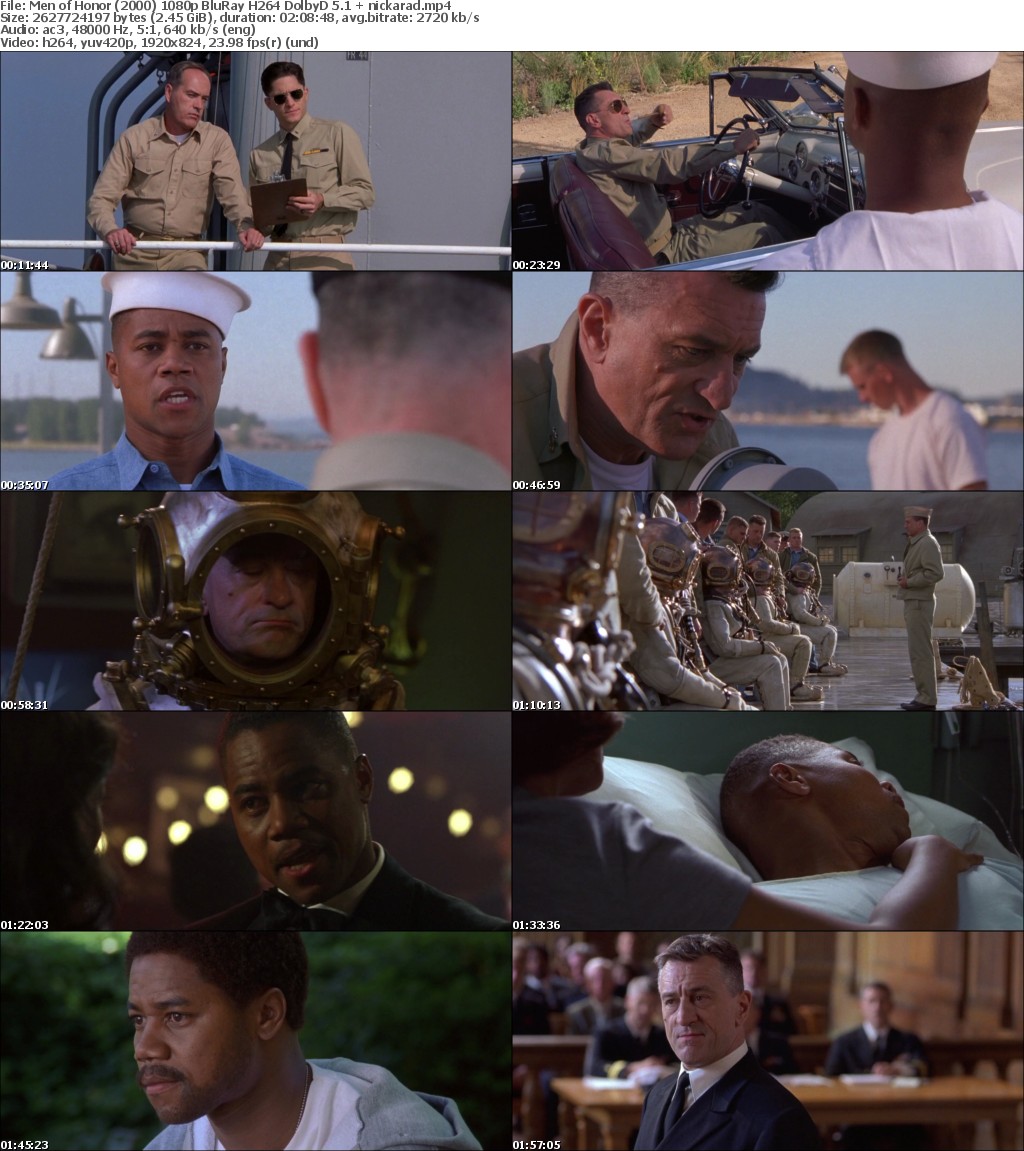 Men of Honor (2000) 1080p BluRay H264 DolbyD 5 1 nickarad