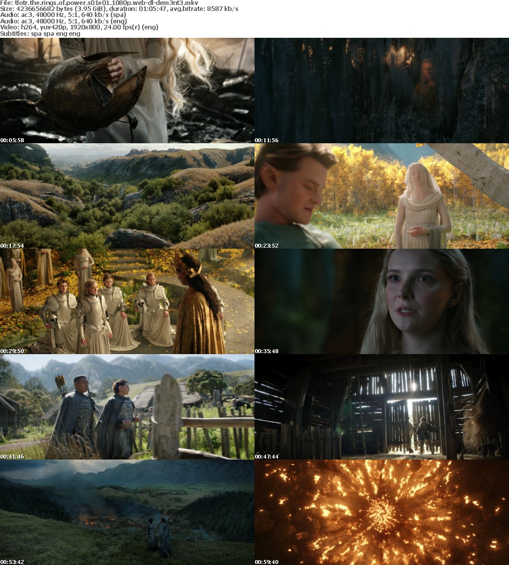 The Lord of the Rings The Rings of Power S01E01 SPANiSH 1080p AMZN WEB-DL x264-dem3nt3