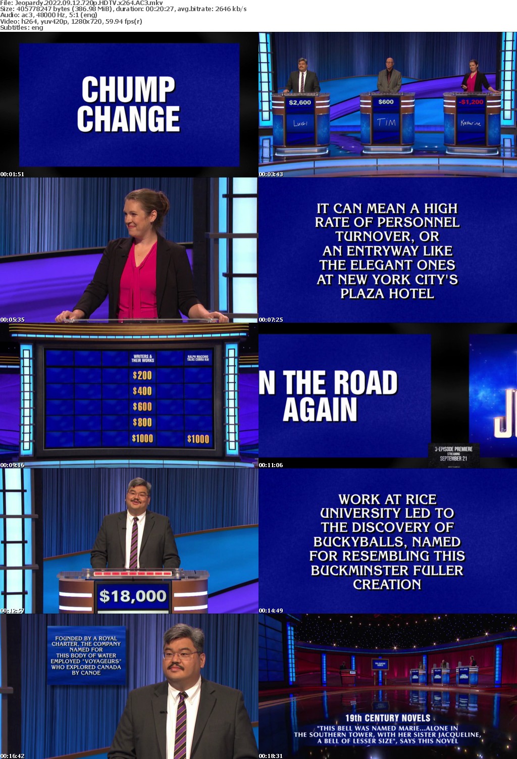 Jeopardy 2022 09 12 720p HDTV x264 AC3 atgoat