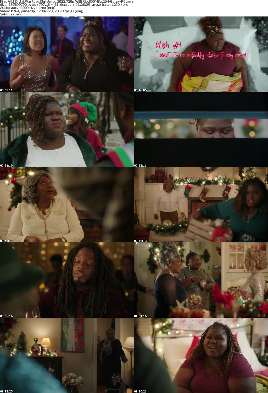 All I Didnt Want for Christmas 2022 720p WEBRip 800MB x264-GalaxyRG